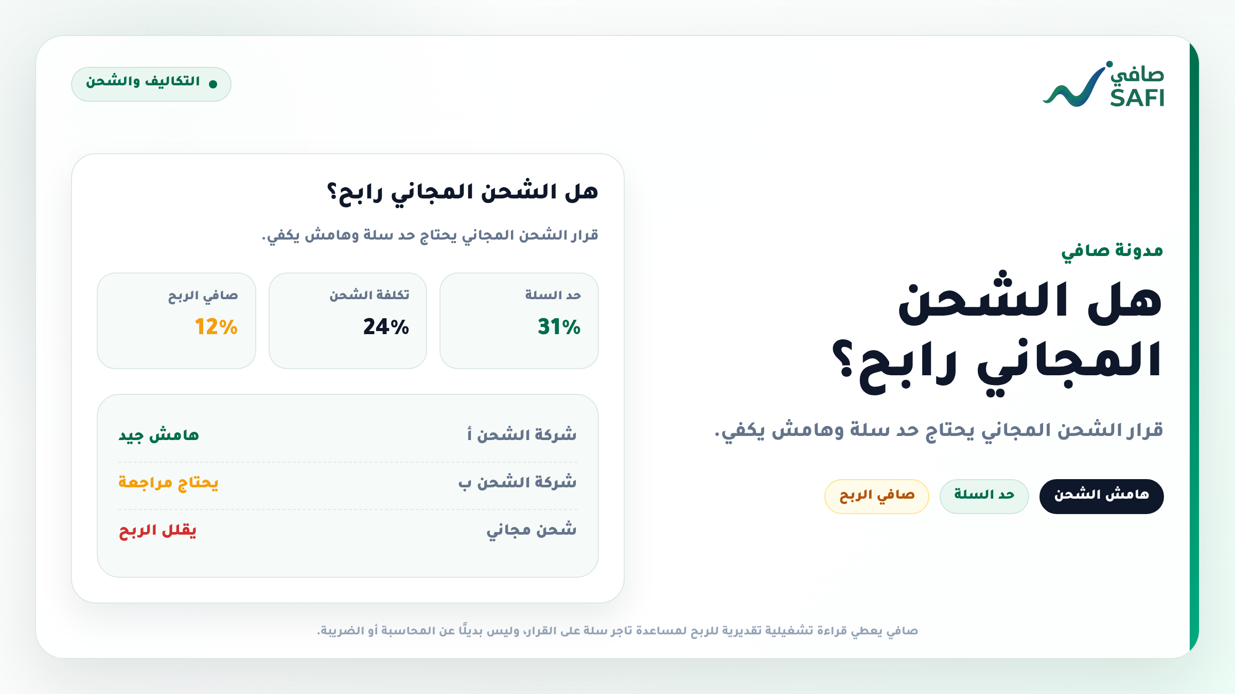 هل الشحن المجاني يزيد أرباحك أم يقللها؟